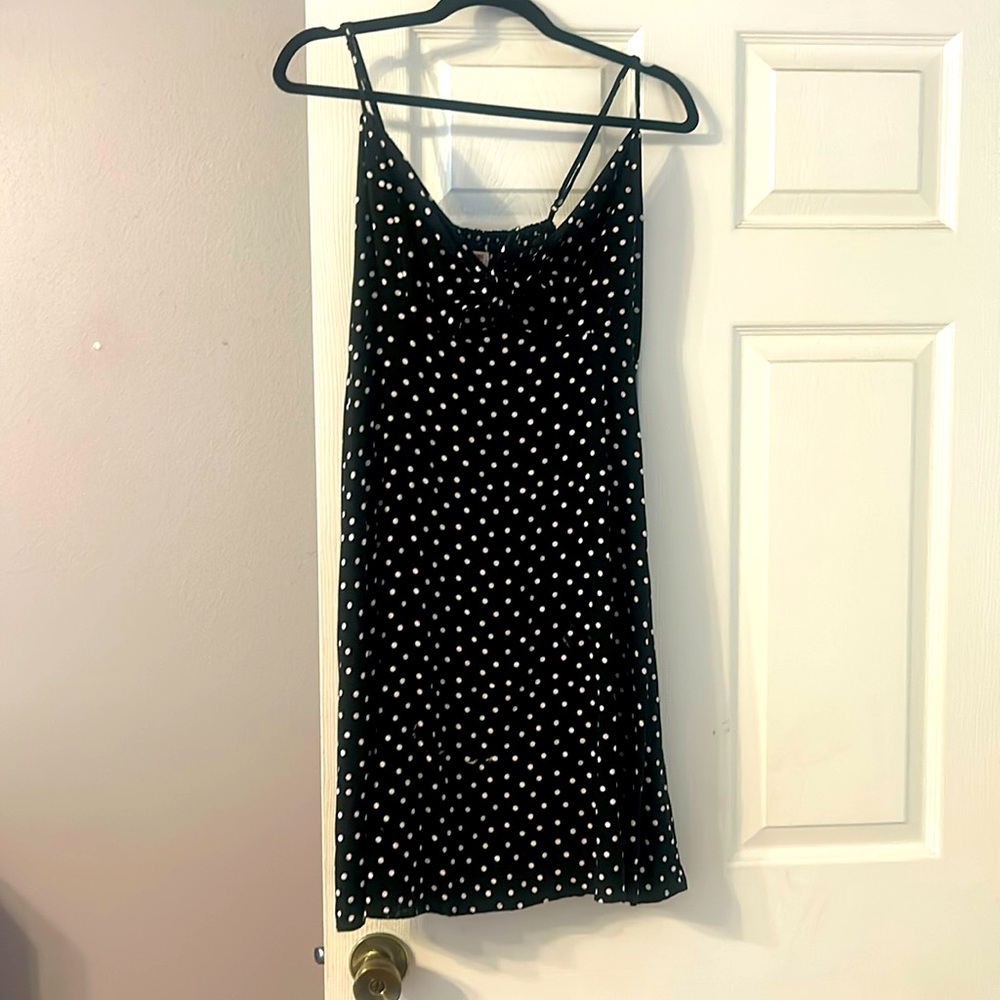 Mission Supply Company black and white polka dot dress